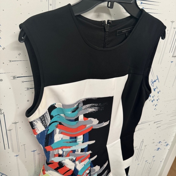 BCBG MaxAzria Asymmetrical Color Pop Dress (Size 0) - Picture 4 of 7